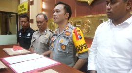 Polres Ngawi saat gelar perkara Pungli Retribusi Hewan