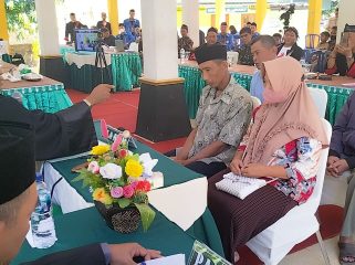 Proses Isbat Nikah Massal di Ponorogo. (Foto : Raden Lintas7.net).