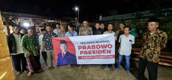 
 Komunitas Petani Cabe di Pacitan Deklarasi Prabowo Presiden 2024
