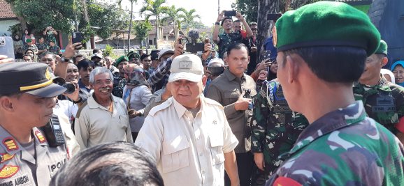 
 Kunjungan Prabowo Subianto di Pacitan. (Foto/lintas7.net).