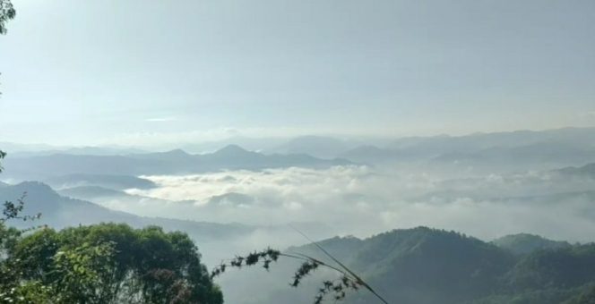 
 Keindahan alam dari puncak Bukit Tompe Pacitan (foto : istimewa).