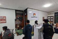 Suasana lobi sekretariat KPU Kabupaten Pacitan saat penerimaan pendaftaran PPK untuk Pilkada Tahun 2024.