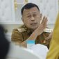 Momen Bupati Ponorogo, Sugiri Sankcoko memberi pengarahan kepada para pejabat Pemkab. (Foto/Istimewa).
