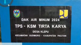 Hasil pembangunan SPAM di Desa Klepu, Sudimoro. (Foto : Istimewa).