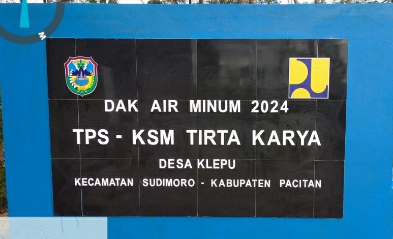 Hasil pembangunan SPAM di Desa Klepu, Sudimoro. (Foto : Istimewa).
