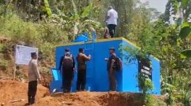 Pembangunan SPAM di Desa Ngromo, Nawangan. (Foto : Istimewa).