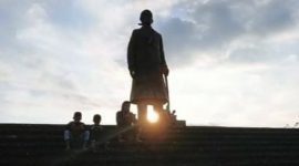 Penampakan Patung Jenderal Sudirman di Desa Pakis Baru, Nawangan, Pacitan. (Foto/Istimewa).