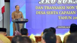 Heri Setijono, Kepala Dinas PMD Pacitan dalam peluncuran program Aku Suka Desi, Senin (4/11). (Foto:Pemkab Pacitan).