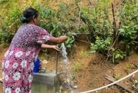 Program SPAM di Desa Ketro, Kebonagung bisa dimanfaatkan warga setempat. (Foto:Lintas7.net).