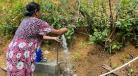 Program SPAM di Desa Ketro, Kebonagung bisa dimanfaatkan warga setempat. (Foto:Lintas7.net).
