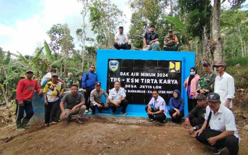 Pembangunan SPAM di Desa Jetis Lor, Nawangan selesai dikerjakan. (Foto/Istimewa).