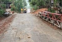 Perbaikan ruas jalan Bangunsari-Batas Ponorogo selesai dikerjakan. (Foto:Lintas7.net).