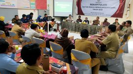 Rakor dan rekapitulasi DPB bagian bulan September 2022 di kantor KPU Pacitan dengan melibatkan sejumlah stakeholder terkait.