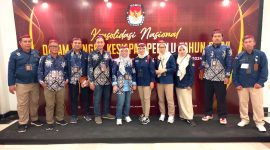 Kebersamaan kami dari KPU Pacitan saat mengikuti Konsolnas di Jakarta.