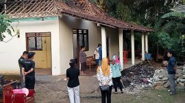 Suasana sore rumah Pantarlih di Donorojo usai kejadian kebakaran yang menimpa pada pagi harinya.