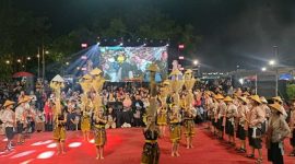 Penampilan musik ronthek Garu Bumi Donorojo, Sabtu (5/7). (Foto : Lintas7.net).