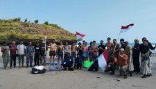 Tim Ekspedisi Merah Putih chek jalur di Pantai Ngiroboyo, Donorojo. (Foto : Istimewa).