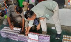 Tim Gabungan Sita 13.512 Batang Rokok Ilegal di Pacitan