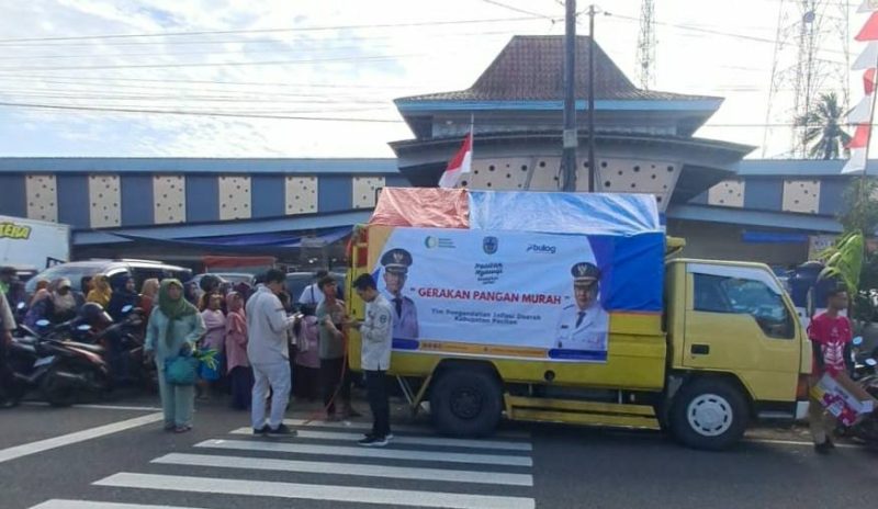 Gerakan Pangan Murah di Pasar Donorojo. (Foto:Istimewa).