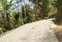 Ruas jalan Sudimoro-Karangmulyo teraspal lapen. (Foto:Istimewa).