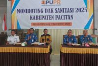 Monitoring program DAK Sanitasi di Desa Ketanggung, Sudimoro. (Foto:Istimewa).