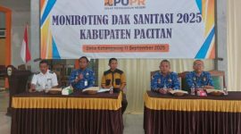 Monitoring program DAK Sanitasi di Desa Ketanggung, Sudimoro. (Foto:Istimewa).