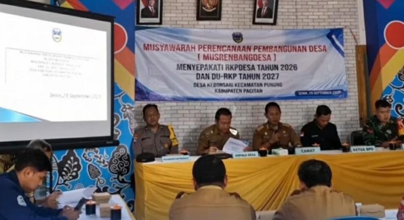 Musrenbang Desa Kebonsari, Kecamatan Punung. (Foto:Istimewa).