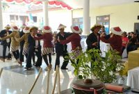 Salah satu peserta lomba cerdas cermat antar Gapoktan di Kecamatan Bandar dalam rangka HUT RI ke-80. (Foto:Istimewa).