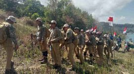 Tim Ekspedisi Merah Putih di wilayah Kecamatan Kebonagung. (Foto:Lintas7.net).