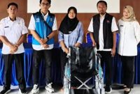 Penyaluran alat bantu untuk penyandang disabilitas di Kecamatan Punung. (Foto:Istimewa).