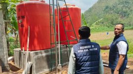 DPRD Pacitan monitoring progres pekerjaan irigasi perpompaan untuk pertanian di Kabupaten Pacitan. (Foto:Istimewa).