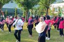 Senam pagi warnai Minggu Sehat di Kecamatan Ngadirojo. (Foto:Istimewa).