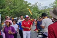 Jalan sehat memperingati HUT ke-80 Kemerdekaan RI di Kecamatan Punung. (Foto:Istimewa).