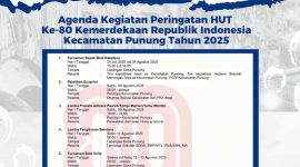 Tangkapan layar agenda HUT ke 80 Kemerdekaan RI di Kecamatan Punung. (Foto:Istimewa).