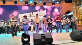 Konser dangdut lawasan di Ponorogo berlangsung meriah. (Foto:Pemkab Ponorogo).