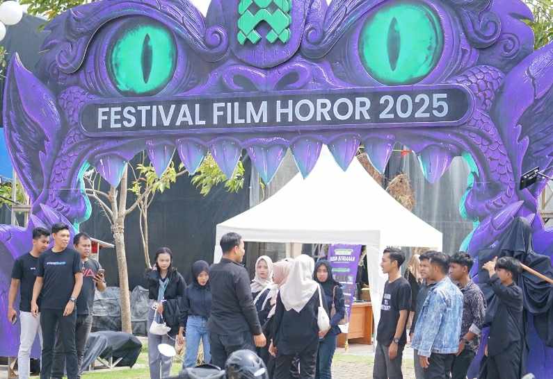Pemutaran 60 film horor karya peserta festival. (Foto:Lintas7.net).
