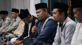 Safari ramadhan Camat M. Taufik Effendi ke sejumlah desa di wilayah Kecamatan Ngadirojo. (Foto : Lintas7.net).