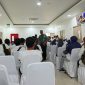 Suasana antrean tes kesehatan di RS Tk III Brawijaya TNI AD Surabaya.